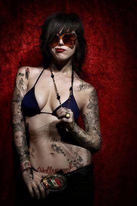 Kat Von D Girls Portrait Tattoos
